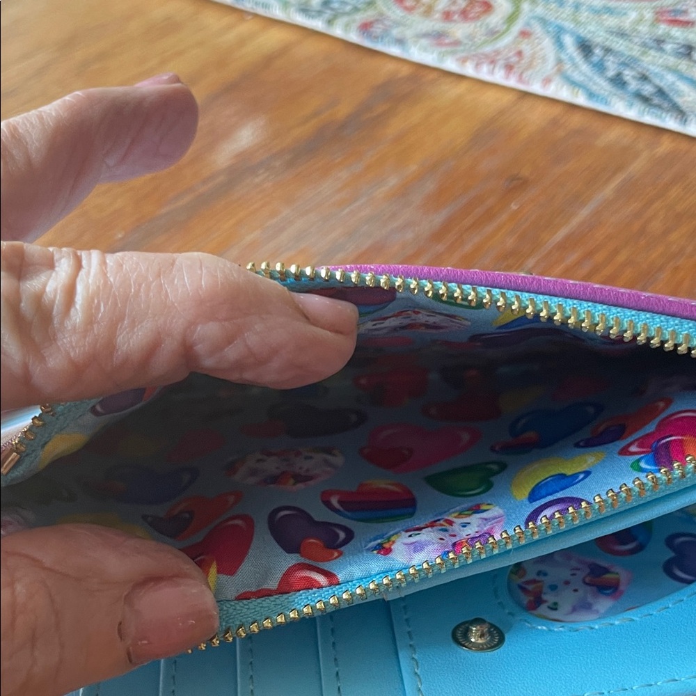 Lisa Frank Loungefly Unicorn and Dolphin Wallet - Picture 7 of 7